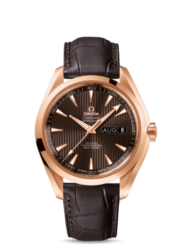 Omega Seamaster Aqua Terra 150M Co-Axial 43 Annual Calendar Red Gold / Grey
